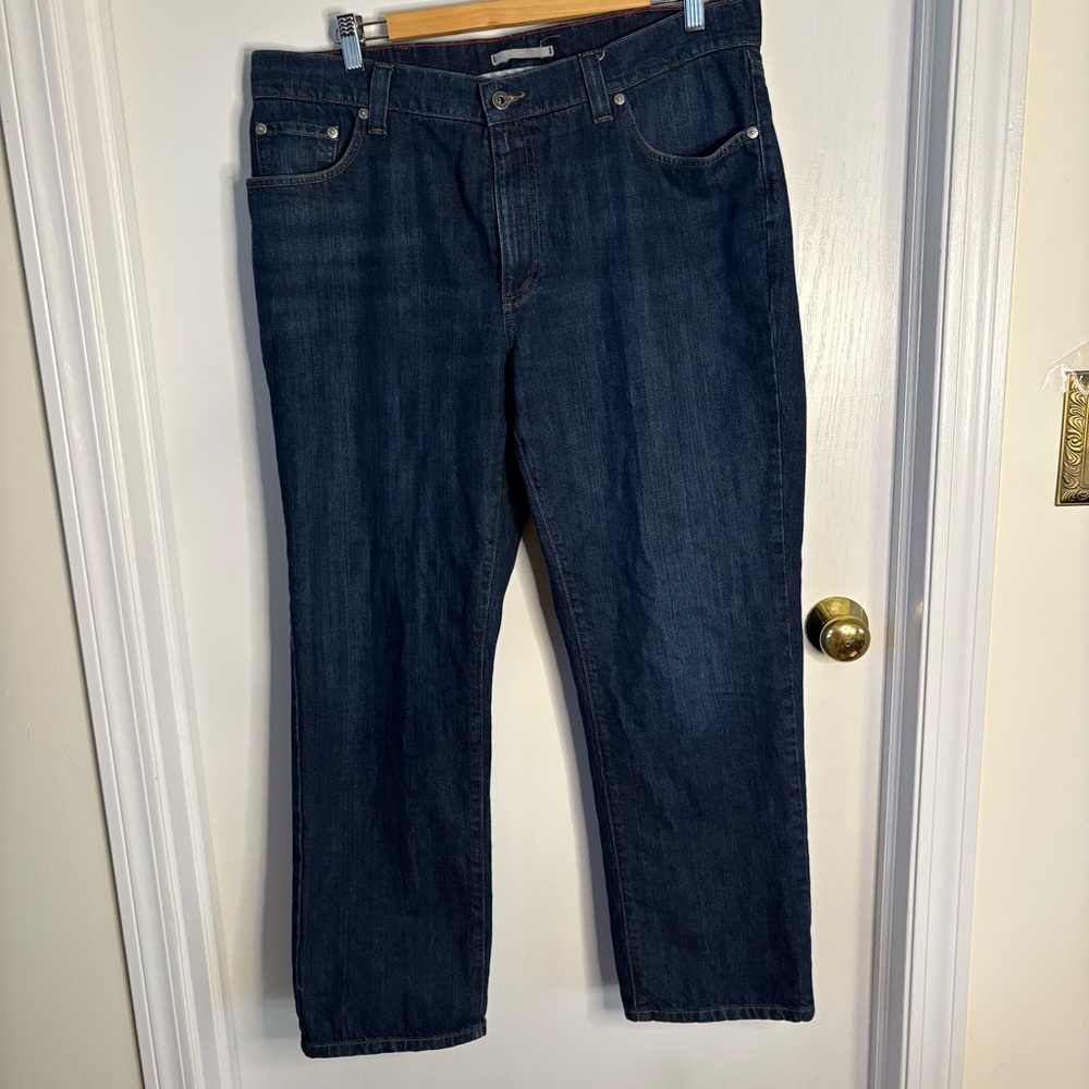 L.L. Bean Men’s Dark Blue Relaxed Jeans 36x29